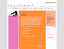 Tablet Screenshot of londonschoolofyoga.com